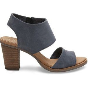 Toms Majorca Cutout Bluestone Suede